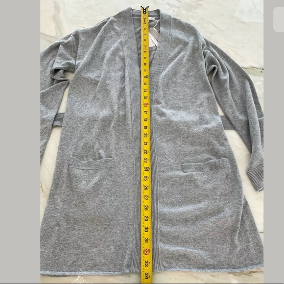 SKIN VALORA HEATHER GRAY COTTON KNIT ROBE SIZE SMALL NWTS! - Picture 10 of 11